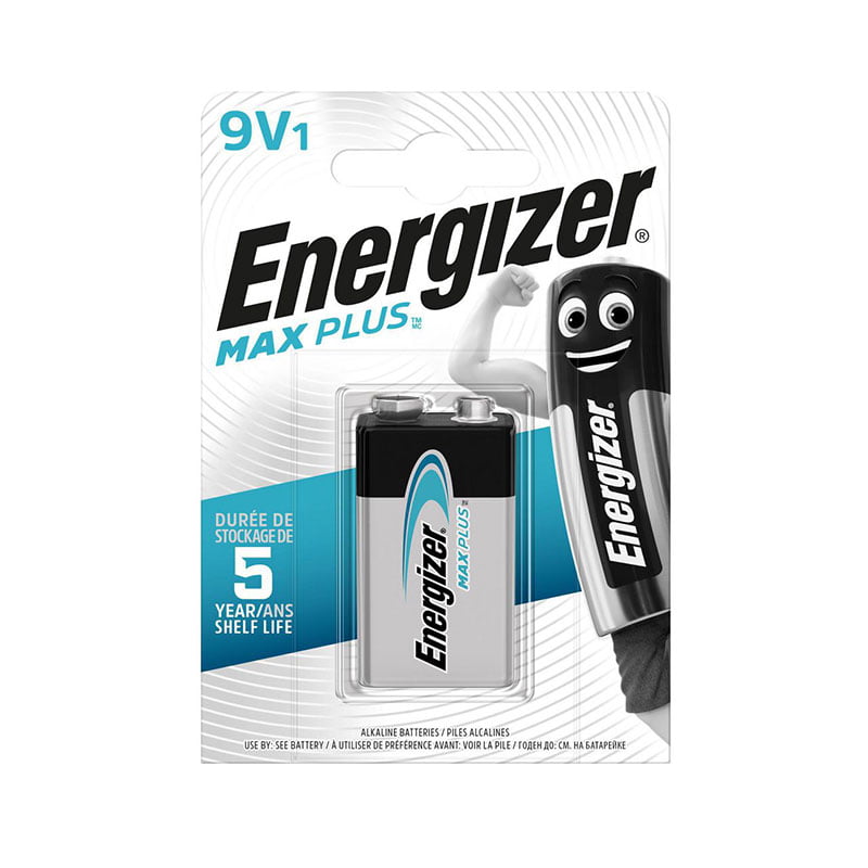 Alkaliskt batteri 9 V Energizer Max Plus