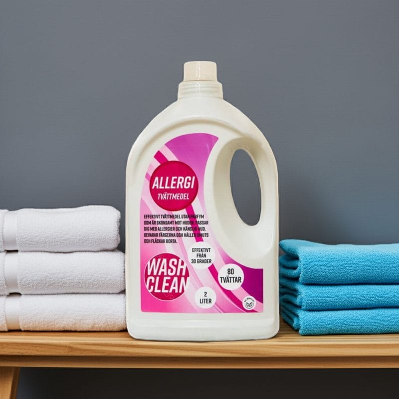Washclean Flytande Allergitvättmedel 480 tvättar