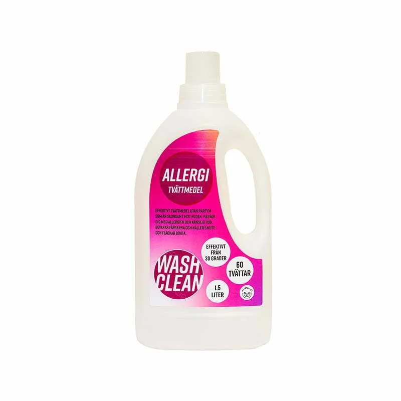 Washclean Flytande Allergitvättmedel 1,5 liter