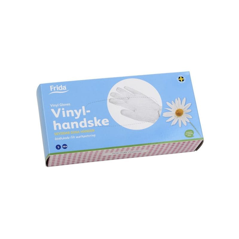 Vinylhandske 100-pack S